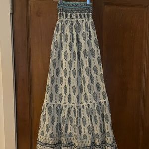 Zara strapless floral maxi